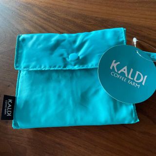 カルディ(KALDI)のカルディ　エコバッグ　ブルー(エコバッグ)