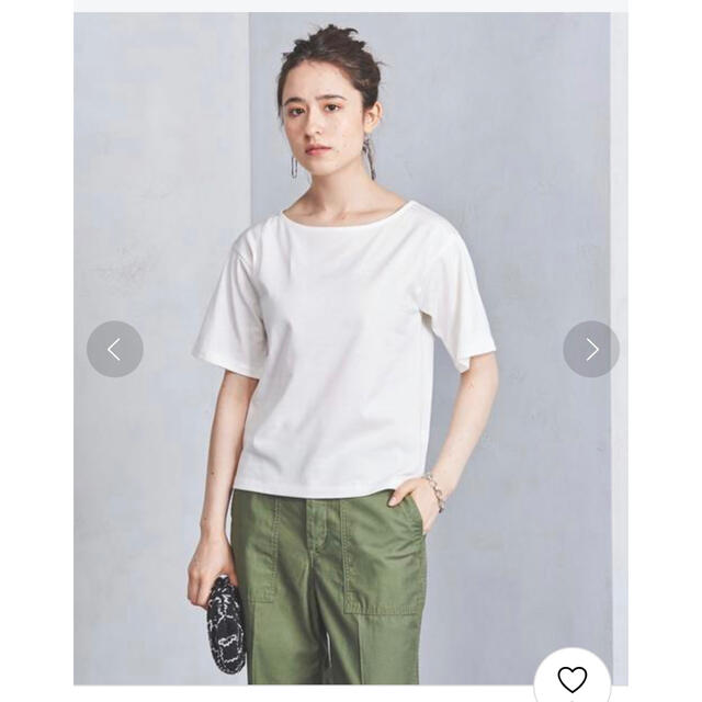 UNITED ARROWS(ユナイテッドアローズ)のユナイテッドアローズ　ボードネックカットソー レディースのトップス(Tシャツ(半袖/袖なし))の商品写真