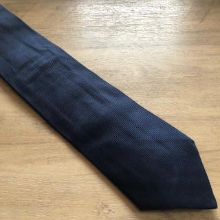 冬セール！イタリア Andrew's ties ネイビーソリッドネクタイ2(ネクタイ)