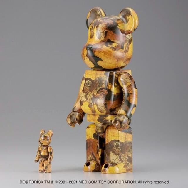 MEDICOM TOY(メディコムトイ)のBE@RBRICK 狩野永徳「唐獅子図屏風」 100% & 400% エンタメ/ホビーのフィギュア(その他)の商品写真