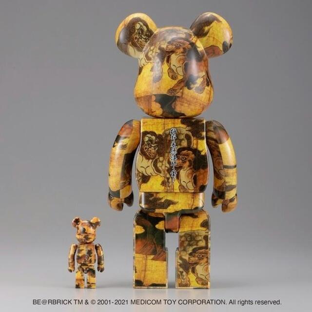 MEDICOM TOY(メディコムトイ)のBE@RBRICK 狩野永徳「唐獅子図屏風」 100% & 400% エンタメ/ホビーのフィギュア(その他)の商品写真