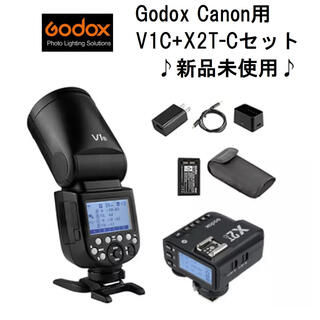 キヤノン(Canon)の【新品未使用・1セット限定】Godox「V1C」+トリガー「X2T-C」セット(ストロボ/照明)