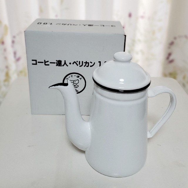 CARITA 専用 カリタ コーヒー達人 ペリカン1L ホワイト 琺瑯ケトルハリオミルの通販 by K カリタ ホーローポット コーヒー達人 ペリカン 1L (ホワイト)
