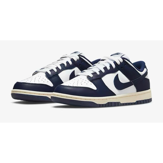 NIKE W DUNK LOW Vintage Navy 【24cm】