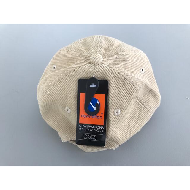 【新品】ニューハッタン コーデュロイキャップ メンズレディース兼用 ベージュ レディースの帽子(キャップ)の商品写真