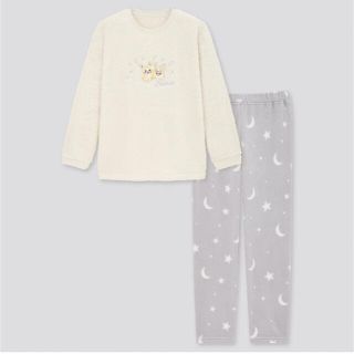 ユニクロ(UNIQLO)のピカチュウ⭐︎ワンパチ　フリースセット(パジャマ)