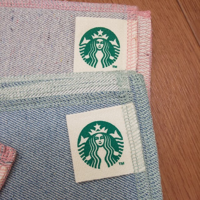 スタバ ロゴ付きデニム ランチョマット コースター 巾着 - テーブル用品
