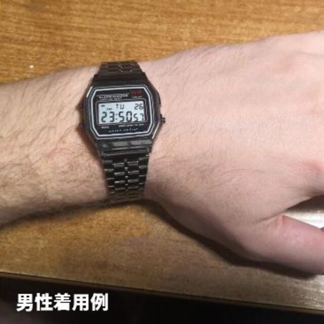 デジタル腕時計 スポーツジョギング ブラック黒 メンズの時計(腕時計(デジタル))の商品写真