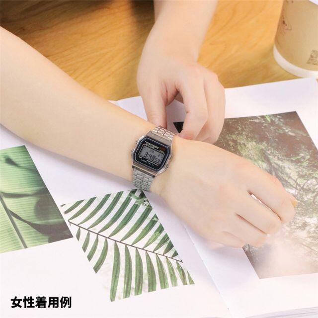 デジタル腕時計 スポーツジョギング ブラック黒 メンズの時計(腕時計(デジタル))の商品写真