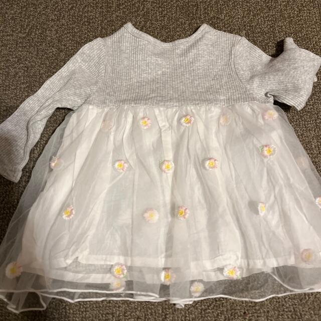 petit main(プティマイン)のプティマン　100 花柄レース キッズ/ベビー/マタニティのキッズ服女の子用(90cm~)(Tシャツ/カットソー)の商品写真