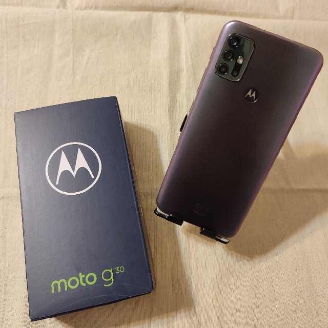 MOTOROLA moto g30 ダークパール goo版 SIMフリー XT2モトローラ