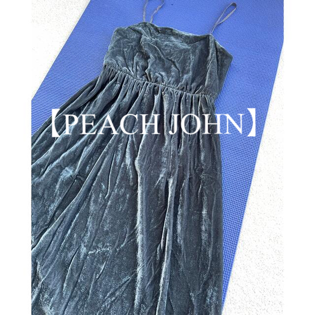 PEACH JOHN(ピーチジョン)のピーチジョン　ベロアバックレーシー　ロングワンピース レディースのワンピース(ロングワンピース/マキシワンピース)の商品写真