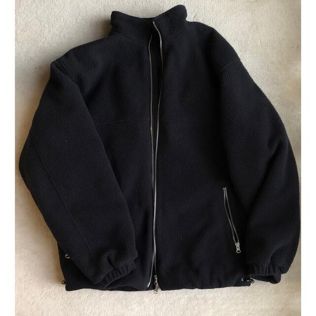 steven alan(スティーブンアラン)のSteven Alan FLEECE WIND BREAKER 黒 Mフリース メンズのジャケット/アウター(ブルゾン)の商品写真