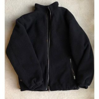 スティーブンアラン(steven alan)のSteven Alan FLEECE WIND BREAKER 黒 Mフリース(ブルゾン)