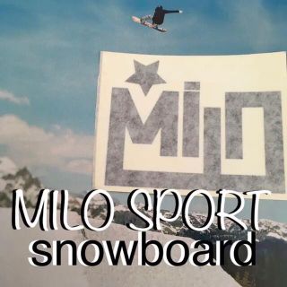 バートン(BURTON)のMILOSPORTマイロ　ソルトレイク限定ダイカットロゴステッカーラスト１(アクセサリー)