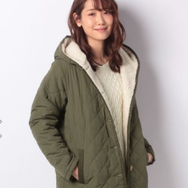 週末セール♡SM2 サマンサモスモス キルティング ボア コート レディースのジャケット/アウター(ロングコート)の商品写真