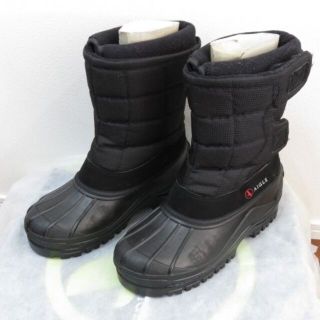 エーグル(AIGLE)のAIGLE エーグル レインブーツ スノーブーツ　雪 長靴　サイズ３５　黒(レインブーツ/長靴)