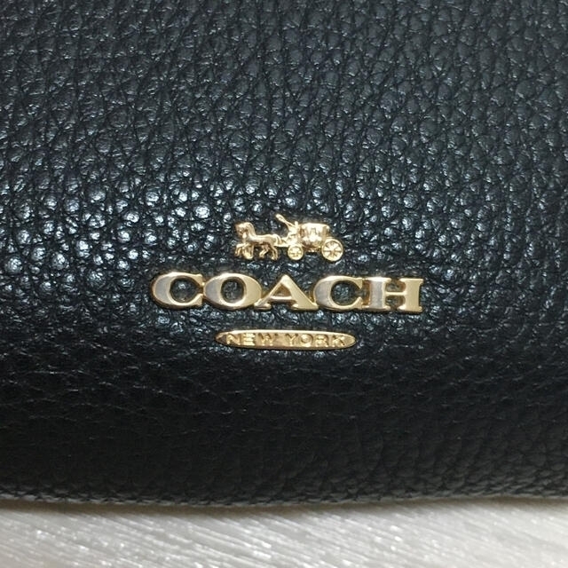 COACH コーチ キスロック ノラ がま口 コインケース ミニウォレット 黒