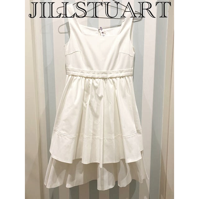 JILLSTUART(ジルスチュアート)のジルスチュアート　ワンピース　白 レディースのワンピース(ひざ丈ワンピース)の商品写真