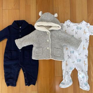 エイデンアンドアネイ(aden+anais)のベビー服3点セットGAP aden+anais 3-6months(ロンパース)