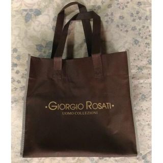 GIORGIO ROSATI 不織布バッグ こげ茶 約28x32cm エコバッグ(エコバッグ)