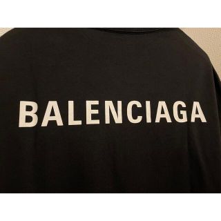Balenciaga - 正規 美品 バレンシアガ 両面ロゴ Tシャツ ブラック S