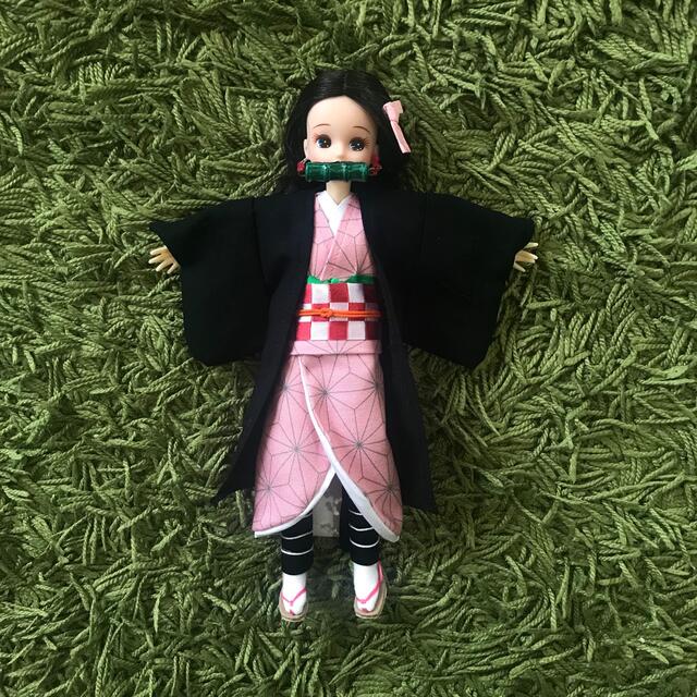 ①あかん様専用★リカちゃん 着物 隊服 羽織り ハンドメイド BCGHセット  ハンドメイドのぬいぐるみ/人形(その他)の商品写真