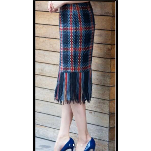 The Dayz tokyo(ザデイズトウキョウ)のThe Dayz Tokyo  裾フリンジスカート レディースのスカート(ひざ丈スカート)の商品写真