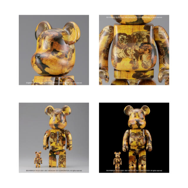 BE@RBRICK 狩野永徳「唐獅子図屏風」 100% ＆ 400%