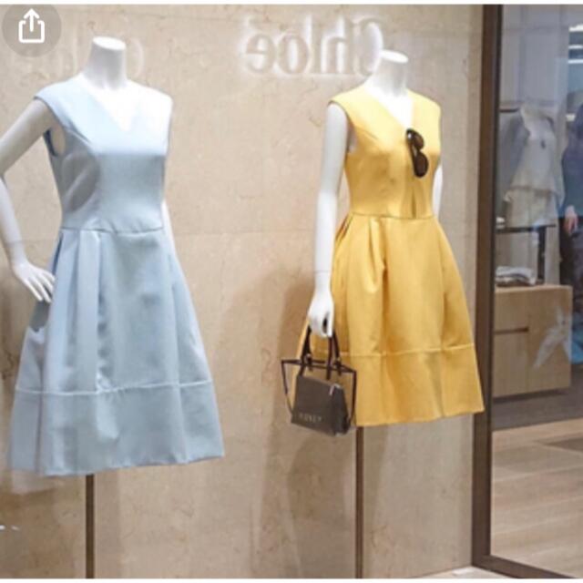 FOXEY - フォクシー ワンピースVバロンベビーブルー38の通販 by FOXEY - フォクシー ワンピースVバロンベビーブルー38の通販 by