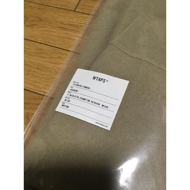 最低価格 wtaps×champion クルーネックスウェット BEIGE Mサイズ