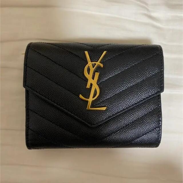 Saint Laurent(サンローラン)の(ふふふ様専用)サンローラン　三つ折り財布　箱なし レディースのファッション小物(財布)の商品写真