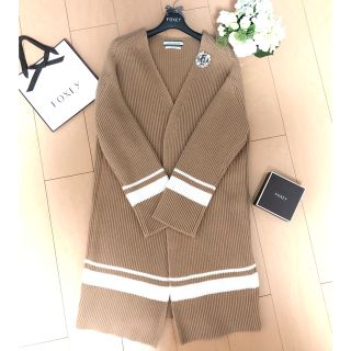 美品▫️FOXEY F༚現行˚✧キャメル×白系⁎⁺˳エンジェル˚✧₊⁎カ-ディ- FOXEY♡ エンジェルヘアコットン ふんわりニットスカート ♡