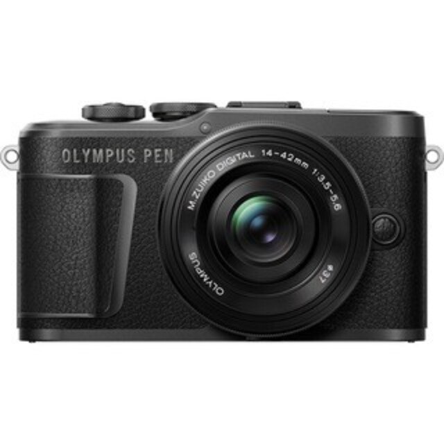 OLYMPUS(オリンパス)の新品未使用 OLYMPUS PEN E-PL10 14-42 ズーム ブラック スマホ/家電/カメラのカメラ(ミラーレス一眼)の商品写真