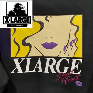 XLARGE - ✨希少デザイン✨ XLARGE(エクストララージ) 厚手パーカー  M 黒 冬