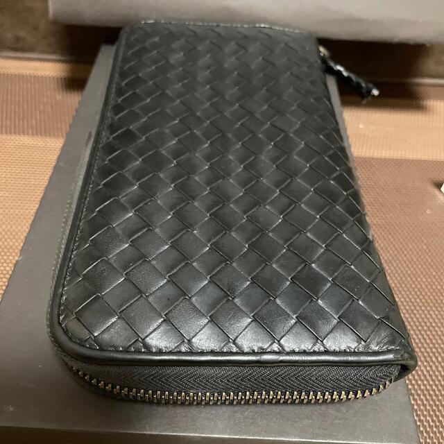 極美品☆正規品　BOTTEGA VENETA ラウンドファスナー　長財布　黒