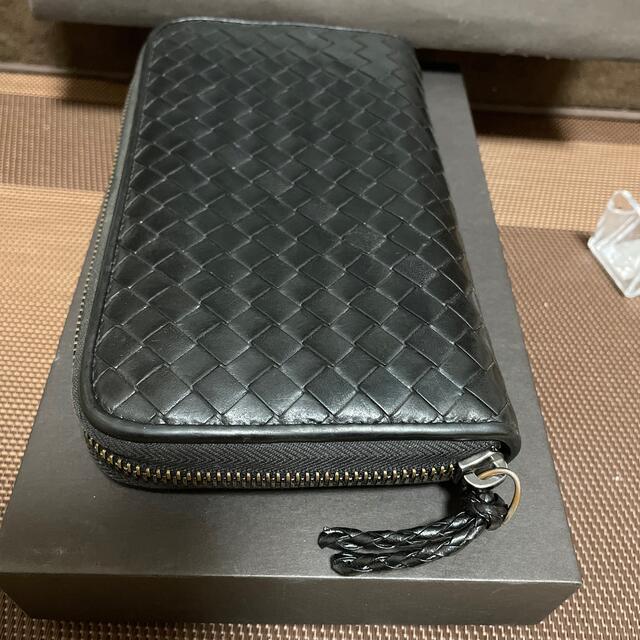 極美品☆正規品　BOTTEGA VENETA ラウンドファスナー　長財布　黒