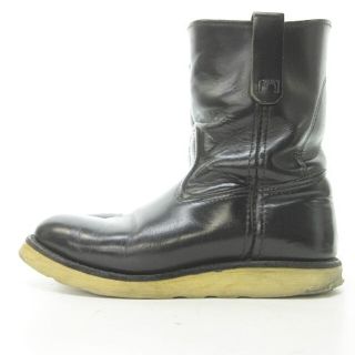 レッドウィング(REDWING)のレッドウィング 8169 ペコスブーツ エンジニア7E 25.5cm位 黒 (ブーツ)