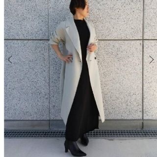 【美品】ドゥーズィエムクラス チェスターコート ウール ベージュ 38