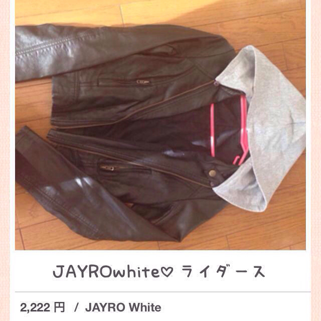 JAYRO White(ジャイロホワイト)の値下げ！ライダース レディースのジャケット/アウター(ライダースジャケット)の商品写真