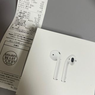 アップル(Apple)のAirPods 2世代(ヘッドフォン/イヤフォン)