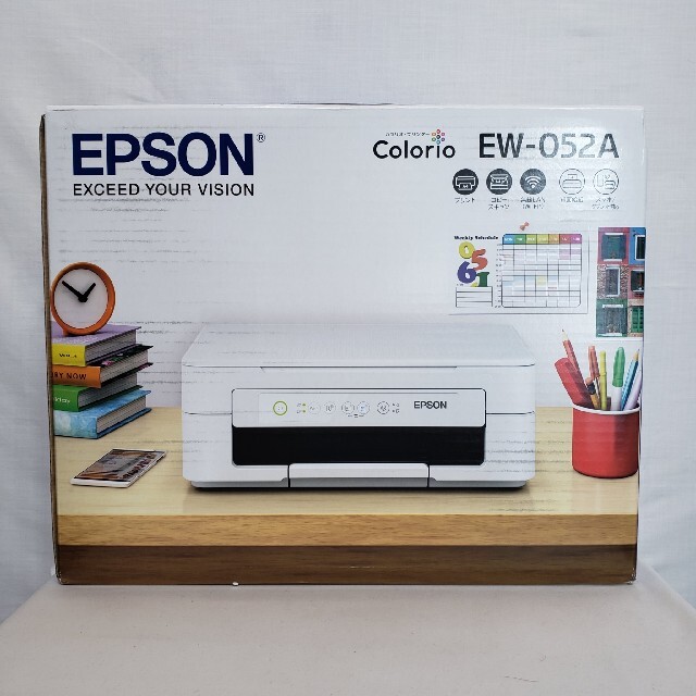 EPSON　エプソン プリンター インクジェット複合機 カラリオ EW-052Aコピースキャナー印刷機能