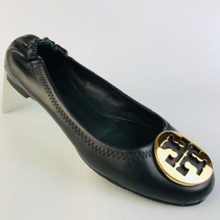 トリーバーチ(Tory Burch)のTORY BURCH★ゴールド金具 レザー バレエシューズ(6M)(バレエシューズ)