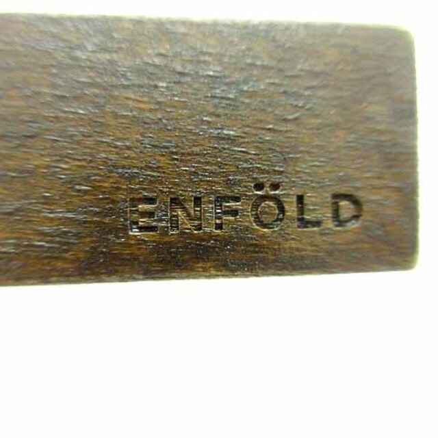 ENFOLD(エンフォルド)のエンフォルド ENFOLD ネックレス ペンダント 茶 ブラウン シルバー色 レディースのアクセサリー(ネックレス)の商品写真