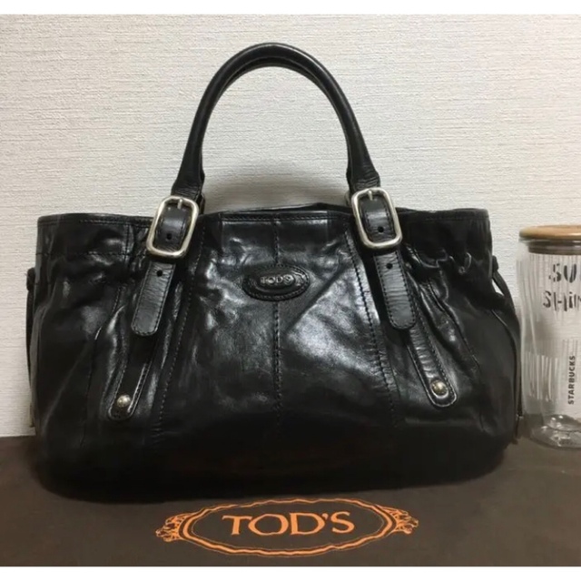 TOD'S - 【美品 特価‼️】トッズ黒ハンドバッグの通販 by さら|トッズ TOD'S - 【美品 特価‼️】トッズ黒ハンドバッグの通販 by さら|トッズ