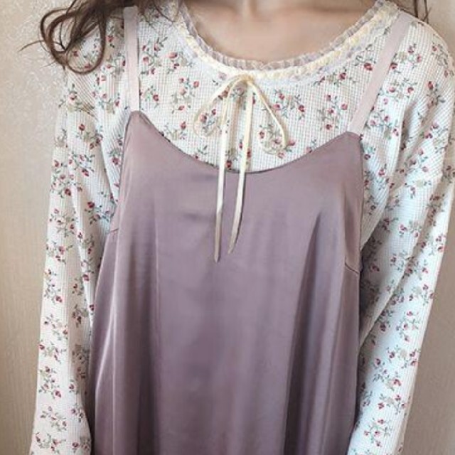 one after another NICE CLAUP(ワンアフターアナザーナイスクラップ)のpetite by niceclaupassprt cami-onepiece レディースのワンピース(ロングワンピース/マキシワンピース)の商品写真