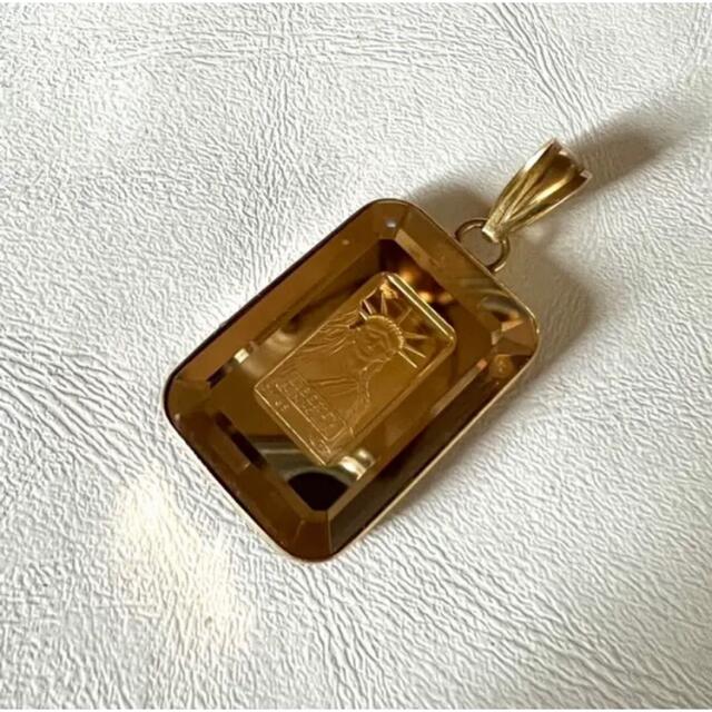 美品 K18 18金 純金 1g ペンダントヘッド 8.74g メンズのアクセサリー(ネックレス)の商品写真