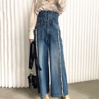 アメリヴィンテージ(Ameri VINTAGE)のAmeriVINTAGE 完売品　ハイウエストデニムパンツ(デニム/ジーンズ)