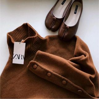 ザラ(ZARA)のZARA ボタンニットセーター　新品　タグ付き(ニット/セーター)