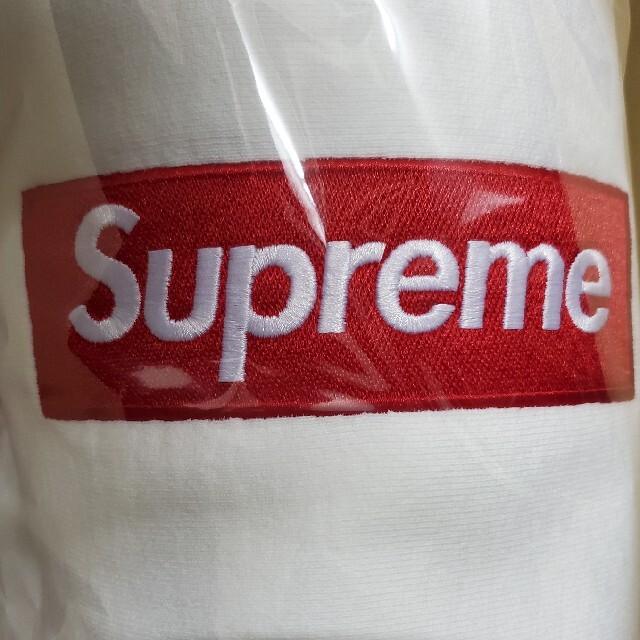 Supreme Box Logo Hooded Sweatshirt　白　M